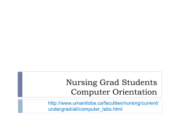 Second Year Nursing Orientation