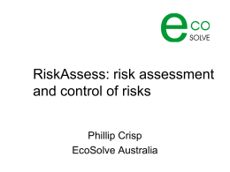 RiskAssess: risk assessment and control of risks