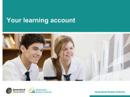 Your Learning Account (QSA)