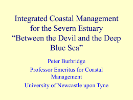 Integrated Coastal Management for the Severn Estuary