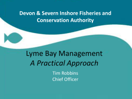 Lyme Bay SAC Management presentation