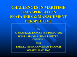challenges in maritime transportation seafarers