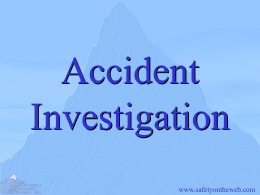 Summit Accident Investigation
