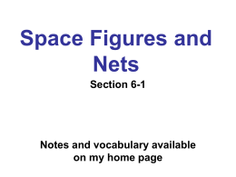Space Figures and Nets