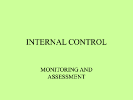 MONITORING AND ASSESSMENT