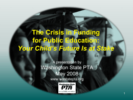 Crisis in Funding for Public Education