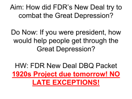 63. President Fdr and New deal