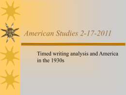 American Studies 2-17-2011