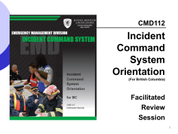 ICS 100 - Incident Command System I-100