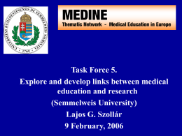 Medical Education and Research