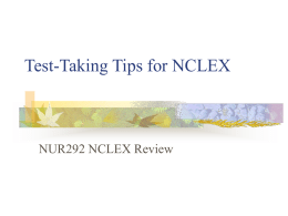 Test-Taking Tips for NCLEX