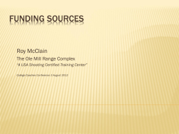 2011 funding sources