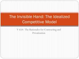 The Idealized Competitive Model