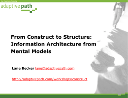 From Construct to Structure