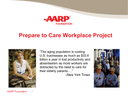 Preparing for the (Aging, Intergenerational) Workforce (AARP)