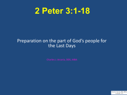 2 Peter 3:1-18 Presentation