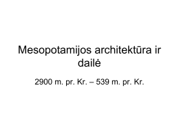 Mesopotamijos architektūra ir dailė