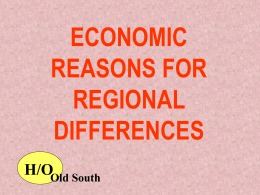 Regional Differences to 1860 Review PPT