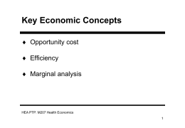 Key Economic Concepts - The Economics Network