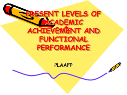 plaafp - BMP Special Education Cooperative