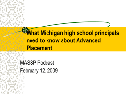 What high school principals need to know about Advanced Placement