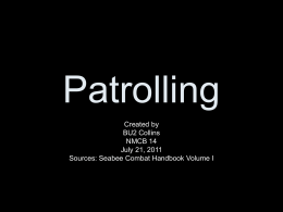 Patrolling - SCW Training