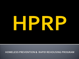 HPRP TRAINING