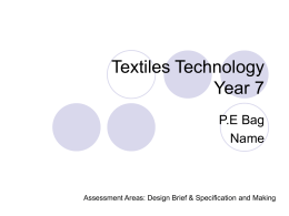 Textiles Technology Year 7