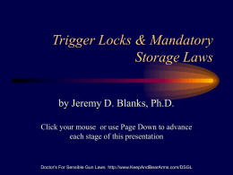 Trigger Locks - Keep and Bear Arms