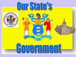 New Jersey`s State Government Powerpoint