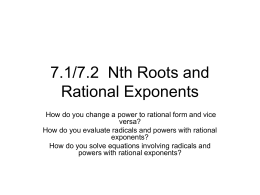 Algebra 2-nth-root-and-rational-exponents