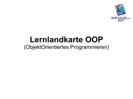 Lernlandkarte OOP (ObjektOrientiertes Programmieren)