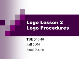 Logo Lesson 2