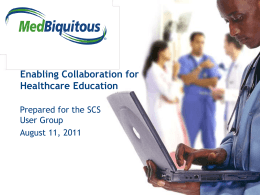 Enabling Collaboration for Healthcare Education