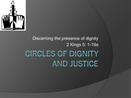 CIRCLES OF DIGNITY AND JUSTICE
