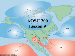 Air Masses and Fronts Chapter 9