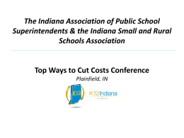 USING STATE QPA AND K-12 INDIANA FOR PROCUREMENT