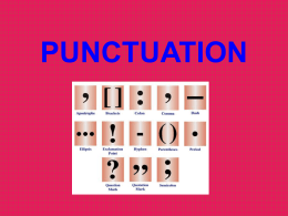 Punctuation Rules PPT