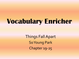 Vocabulary Enricher 2 (chapter 19-25).pps