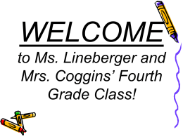 File - Ms. Lineberger`s Fabulous Fourth Grade!
