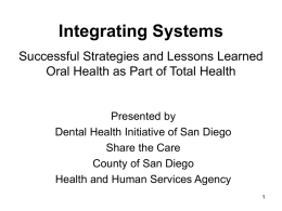 Integrating Systems Successful Strategies and Lessons Learned