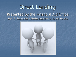Transition to Direct Lending