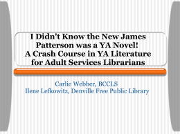 YA Lit for Adult Librarians