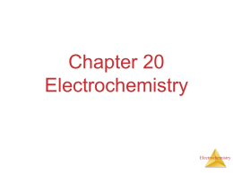 Chapter 20 Electrochemistry