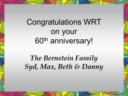 Congratulations on 60 years!