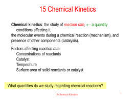 13 Chemical Kinetics