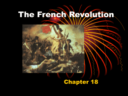 The French Revolution - Hutton`s History Class