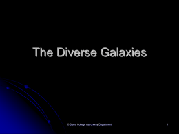 The Diverse Galaxies - Sierra College Astronomy Home Page