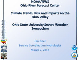 Climate Trends, Risk and Impacts to the Ohio Valley