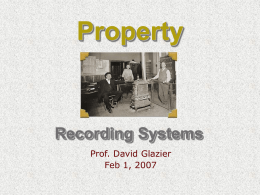 2/1 Recording System Types